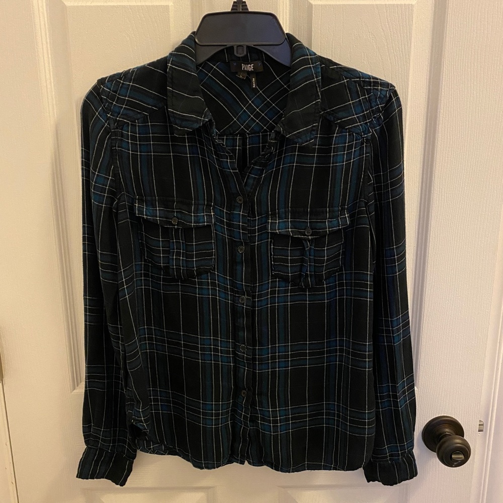 Paige Flannel Button Down - image 2
